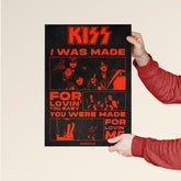 KISS "I Was Made For Lovin' You" Retro Poster